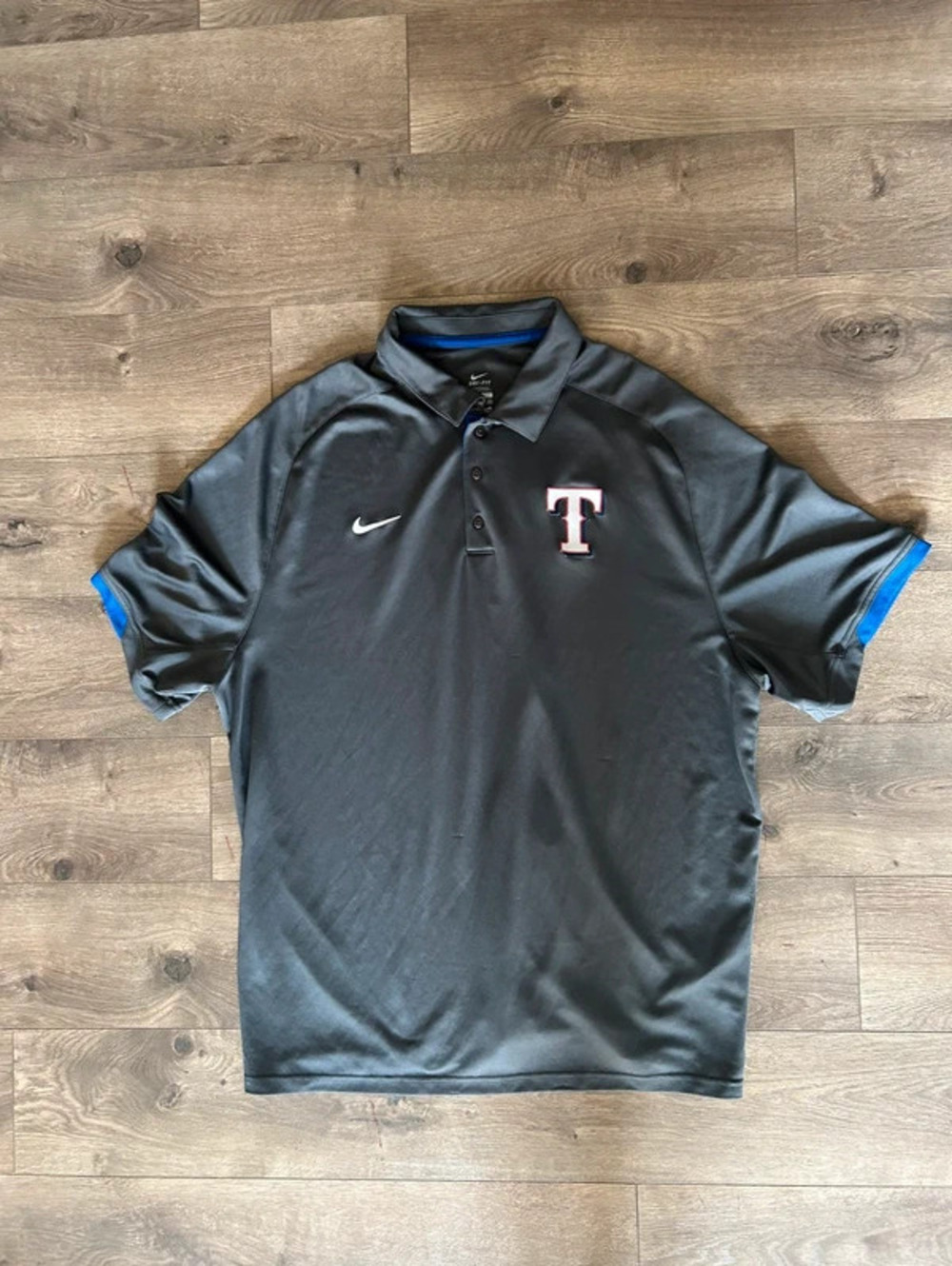 nike dri-fit texas rangers authentic performance polo shirt XXL